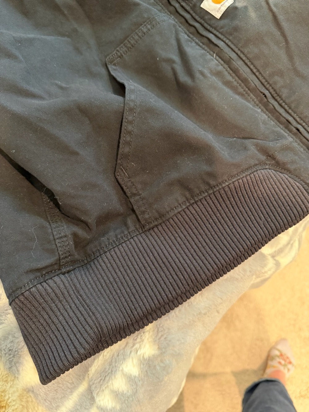 Carhartt Black Rugged-Flex Relaxed Fit Zip Jacket - Picture 9 of 9